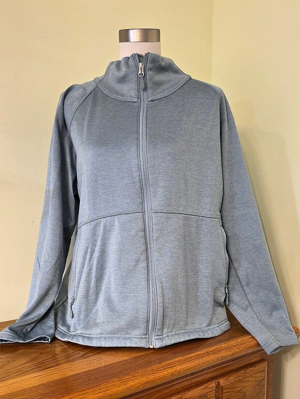 Kirkland Light Blue/green/mint Zip Jacket Size XL